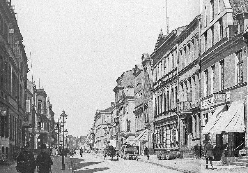 Die alte Lange Straße um das Jahr 1910.