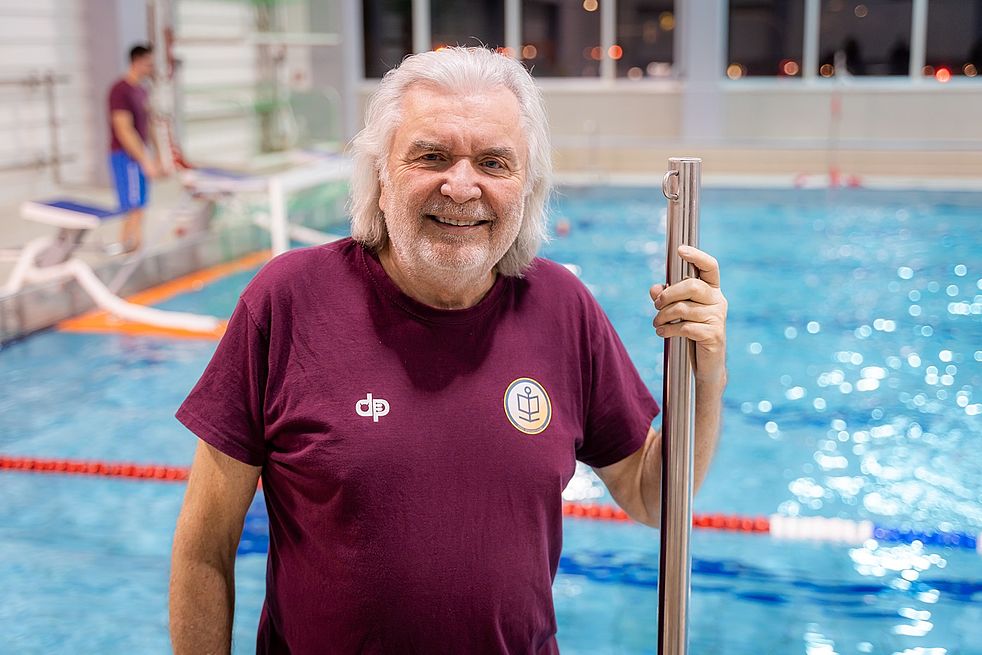 Steffen Klukas, Leiter der Wasserballsektion.