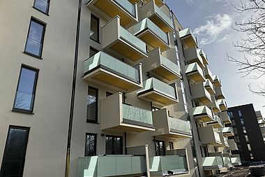 Bild zu Noch zu errichtende 2-Zimmer-Wohnung in Rostock-Lichtenhagen mit offener Küche & Westbalkon